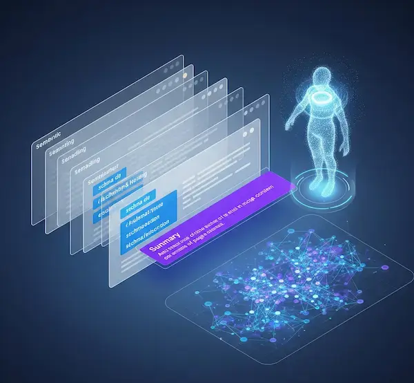 AI Content Optimization Illustration